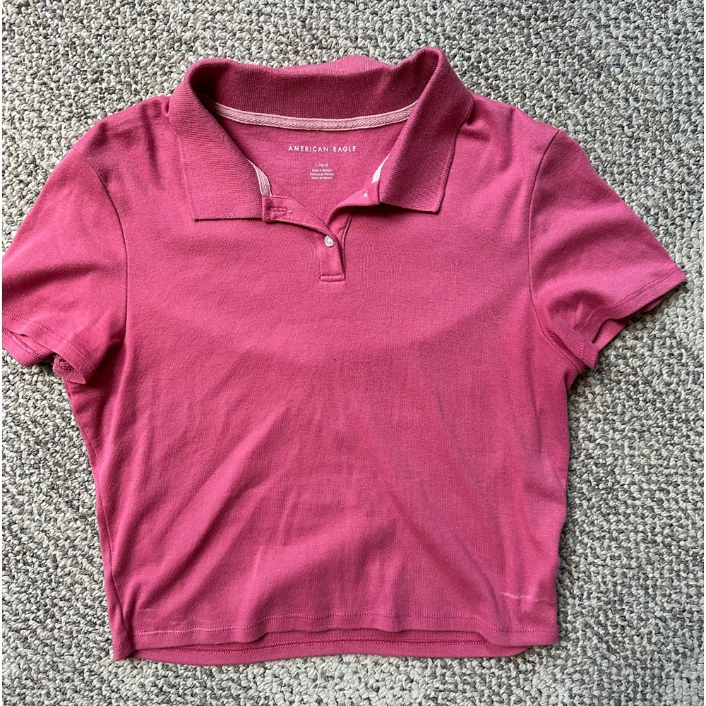 Women’s American Eagle cropped polo